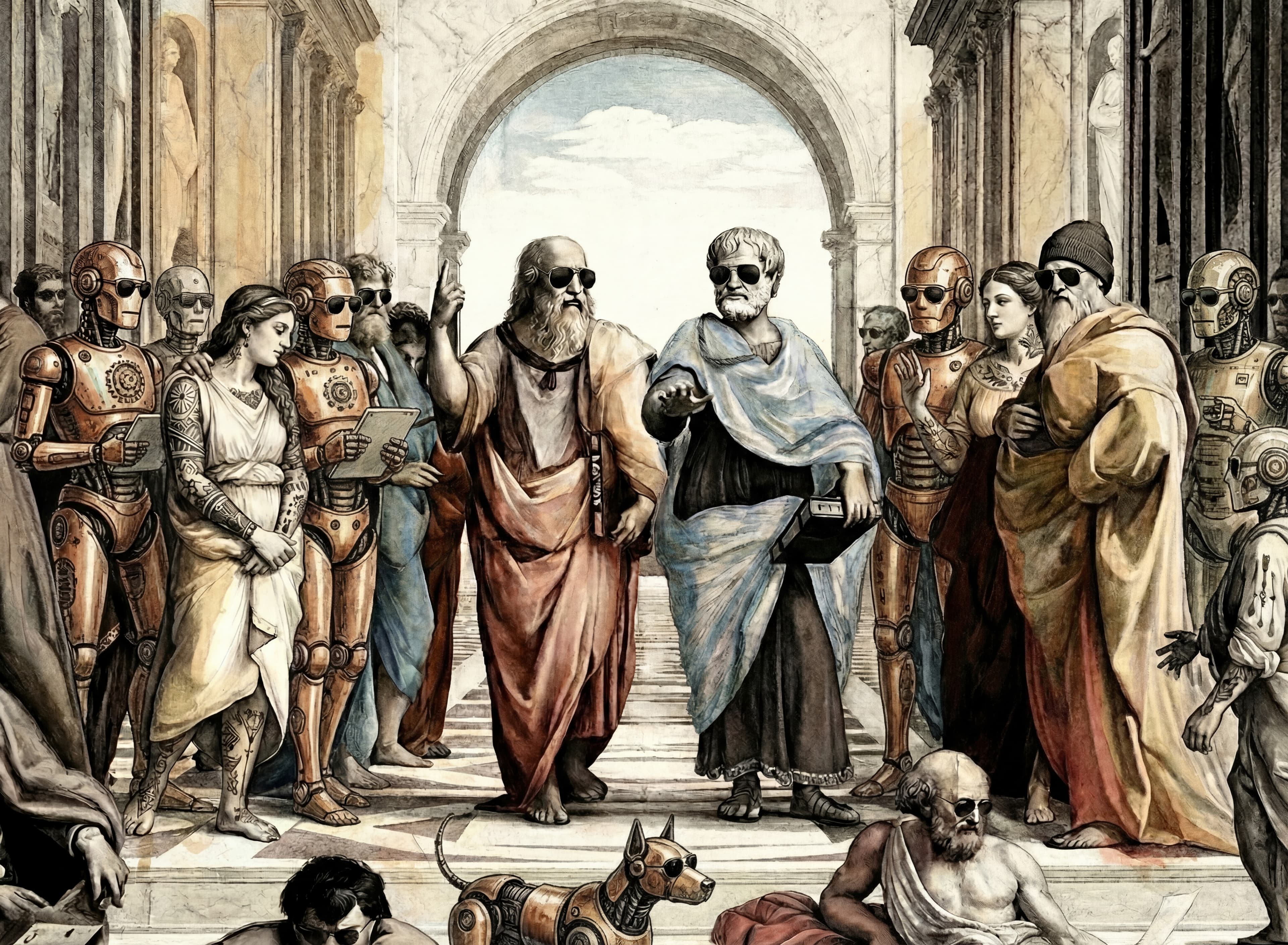 The School of Athens, reimagined with AI agents
